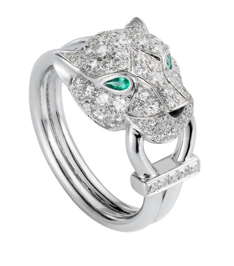 vintage cartier panther ring|cartier panthere ring white gold.